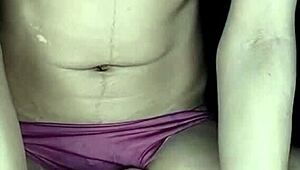 Real homemade first-time curvy milf leaks milk from big natural tits while moaning loud on camera.