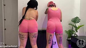 whoa check these huge natural tits jumping 😍 belly play ass shaking in gg worship preview