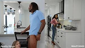 SPOILING DINNER WITH PLEASURE-FILLED BLOWJOB COWGIRL RIDE IN KITCHEN POV