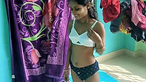 Indian housewife spreads ass for boyfriend's deepthroat assfucking double penetration and cum in mouth