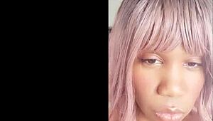 damn check out this squirting pussy getting fucked hard in the kitchen with her huge dildo toy!