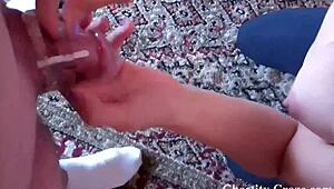 Locked in Chastity Cage All Weekend Long