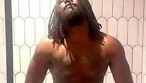 Oiling up my body in the steamy shower now!