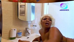 newlywed ebony bride rides monster cock creampie first time bed share