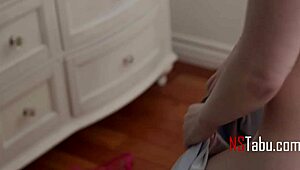 Cosplay cutie licks shaved pussy then rides cowgirl