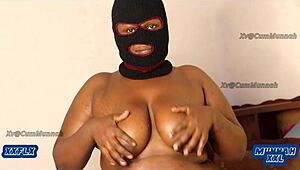 That big tits bbw's fat shaved pussy gets hot foreplay tease.