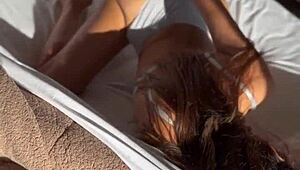 latina hotties kick off morning with steamy reverse cowgirl bliss