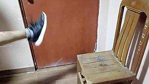 Whoa this peruvian teen gets bent over fucked hard after class! 😈🍑