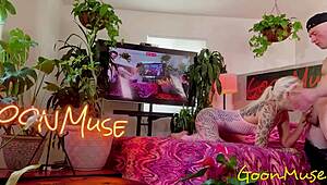 nichole saphir loses control wildly riding that massive dick