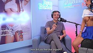 whoa cristina vega smashes clit on fuck machine during juan bustos podcast 😲