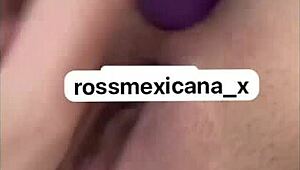 Beautiful mexican rossmexicana rams huge dildo deep solo