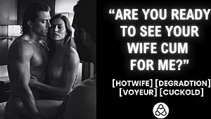 Desperate wife's cuckold pounding shatters humiliated husband's soul