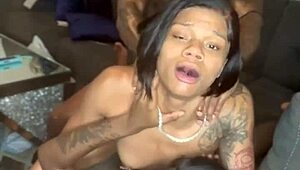 hey you ever seen three ebony babes with big juicy pussies get ripped clothes and creampied in wild group? 