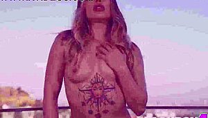 Big ass blonde anna claire clouds poses stripping curvy milf body