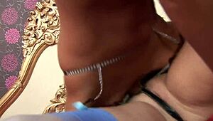 Tia Lane and Alicia Rhodes Lick Ass in Lesbian Bed Scene