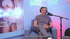 whoa cristina vega smashes clit on fuck machine during juan bustos podcast 😲
