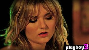 hot babe massages milf in lingerie then strips her clothes off.