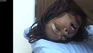 ebony lesbian hotties strap on ride lick tits in heels cowgirl