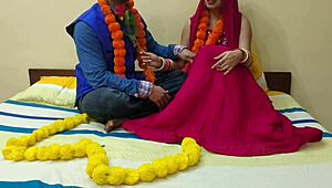 first wedding night desi bride gets clothes ripped by addicted husband for rough pussy pounding