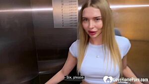 Picked Up Hot Teen In Elevator For Instant Hardcore Pounding Pov Style