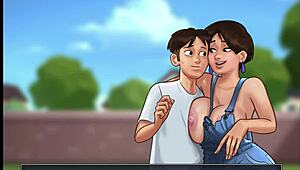 whoa, summertime saga diane's huge boobs are bouncing naked all over in this steamy scene 😍🍈