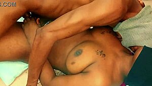 jezzebel's naughty threesome ride craves two fat cocks cowgirl style
