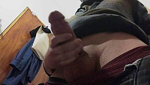 Hey Can You Hear Me Masturbating With Big Cock In The Bathroom?!