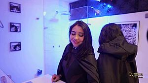 Valen and Danyla share steamy lesbian shower pleasure