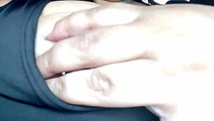 mary jhuana flashes her fat tits in public car ride