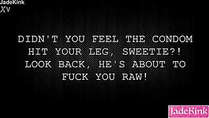 Damn sneaky cheater yanks off condom mid thrust!