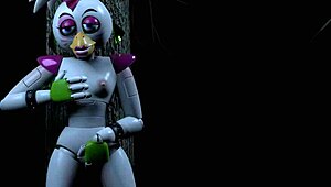 CHICA RIDES Wild in Forest Nude Masturbating