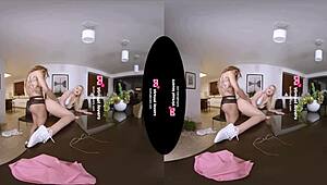 tsvirtuallovers has her maid bent over for shemale doggystyle bareback pounding