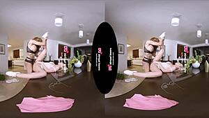 tsvirtuallovers has her maid bent over for shemale doggystyle bareback pounding