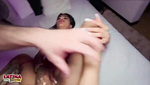 Ciara Ivy's Skinny Latina Ass GAPES WIDE on Big White Cock Casting!!