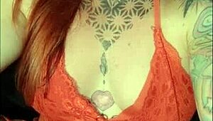 ruiva's big ass and clit shine in sensual shower tease with natural tits