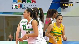 voyeur spies brazilian u20 volleyball babes beach bodies