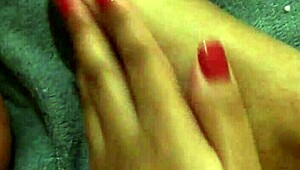 she rubs her high heel feet sensually