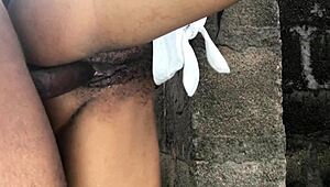 you gotta see this crazy angel getto live fucking rough in the empty building