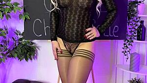 oh man that sexy milf's coffee stockings make me weak in nylons club