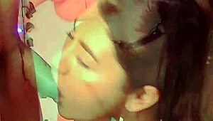 latina babe shakes big ass tits screams old cuckold fuck