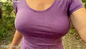 god, my wifey's tits are so perfect... flashing them everywhere feels amazing, doesn't it?