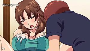 innocent stepmom enters the anime world as caring hentai mother in law