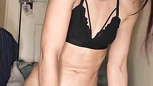 Petite Teen Slut Rides Huge Dildo Hard Moaning Squirting Juicy Pussy Tight Small Tits Wet Orgasm