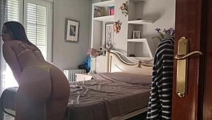 curvy colombian blonde ana returns for intense doggystyle action