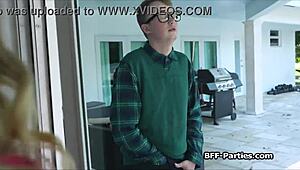 😏 coed girlfriends finally ride that real interracial cock in wild foursome