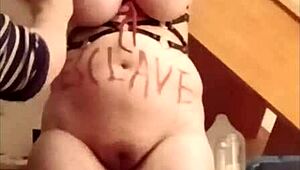 slave sara bound tight and humiliated bad 😈🔥