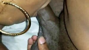 Black Milf Devours Monster Cock and Balls in Horny Blowjob