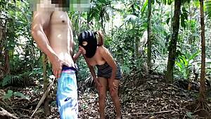 Nothing beats pounding that tight pussy in the woods, she sucks it clean after creampie! 🌳🍑