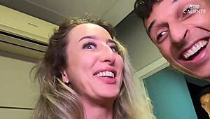 that married slut fucked hard right in front of her cuck hubby, part 1... wild amateurs going at it