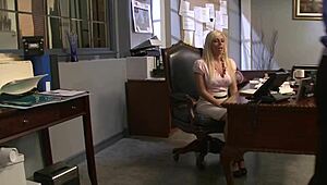 New coworker huge dick tempts her she tests it right away!